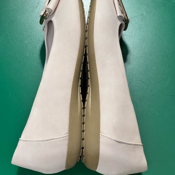 London Fog Women's Blush Flats with Gold Buckle WIDE WIDTH - Picture 4 of 4